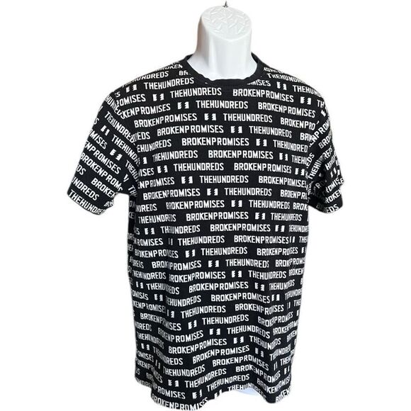 Mens The Hundreds Broken Promises The Loom All Over Graphic Tee Shirt - Sz L - Picture 2 of 3